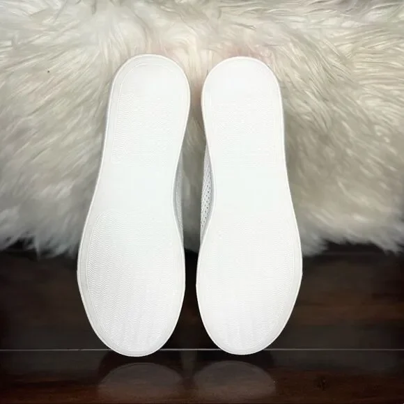 Banana Republic White Mesh Sneaker With Pink Stripe - Picture 6 of 6